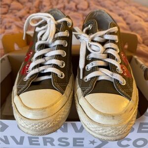 Comme des Garcons Womens Green low top Sneaker